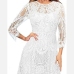 6Ladies Fall Lace White Long Sleeve Dress