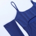 9Seductive Blue Cut Out Long Sleeve Mini Dress