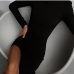 6Sexy Black Long Sleeve Slim High Slit Dresses