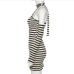 8Sexy Striped Long Sleeve Design Sheath Dress
