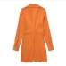 6Spring Casual Orange Long Sleeve Dresses