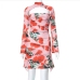 6Summer Printed Long Sleeve Hollow Out Dress