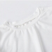 7White Round Neck Hollow Out Long Sleeve Dress