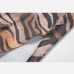 10 Sexy One Shoulder Tiger Print Maxi Dress