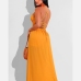 3Backless White Tie Wrap Sleeveless Maxi Dress