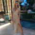 14Beach See Through Backless Slit Maxi Dress