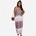 3Casual Gradient Color Sleeveless Maxi Dress