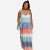 1Casual Gradient Color Sleeveless Maxi Dress