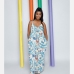 4Casual Loose Tie Dye  Sleeveless Maxi Dress