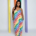 5Casual Loose Tie Dye  Sleeveless Maxi Dress