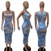 3Casual Printed Sleeveless Maxi Dresses For Women