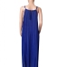 5Casual Ruched Solid Sleeveless Maxi Dress Women