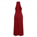 30Casual V Neck Halter Loose Backless Maxi Dress