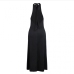 36Casual V Neck Halter Loose Backless Maxi Dress