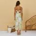 4Chic Floral Print Split Sleeveless Maxi Dress