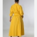 9Chic Solid Polo Collar Long Sleeve Maxi Dress