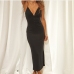 8Deep V Side Slit Summer Maxi Dresses