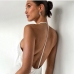 4Elegant White Open Back White Evening Maxi Dress