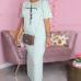 8Fashion Cozy Letter Printing Short Sleeve Long Dress