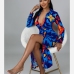 5Fashionable Printed Long Sleeve Maxi Dress