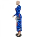 8Fashionable Printed Long Sleeve Maxi Dress