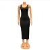 5Leisure Pure Color Sleeveless Tank Maxi Dress