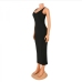 6Leisure Pure Color Sleeveless Tank Maxi Dress