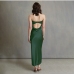 3Off Shoulder Strapless Satin Elegant Dresses