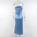10Off Shoulder Strapless Satin Elegant Dresses