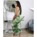 14Plus Size Tie Dye U Neck Sleeveless Maxi Dress