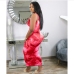 8Plus Size Tie Dye U Neck Sleeveless Maxi Dress