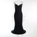 4Seductive Black Camisole Party Wear Dress