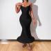 6Seductive Black Camisole Party Wear Dress