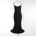 7Seductive Black Camisole Party Wear Dress