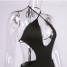 9Seductive Black Halter Backless Cut Out Dresses