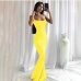 17Sexy Boat Neck Solid Bodycon Maxi Dress