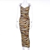 11Sexy Cowl Neck Spaghetti Strap  Sleeveless Maxi Dress