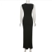 9Sexy Hollow Out Sleeveless Maxi Dress