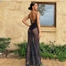 5Sexy See Through Sleeveless Slit Maxi Dress