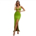 21Sexy V Neck Hollow Out Sleeveless Maxi Dress