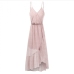 14Sexy V Neck Print Ruffles Sleeveless Maxi Dress