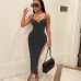 8Slit Camisole Sleeveless Maxi Dresses Foe Ladies