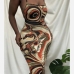 3Spaghetti Strap  Printed Backless Sleeveless Dresses