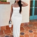 19Summer Casual Spaghetti Strap Slim Fitted Maxi Dresses