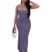 21Summer Casual Spaghetti Strap Slim Fitted Maxi Dresses