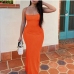 11Summer Casual Spaghetti Strap Slim Fitted Maxi Dresses