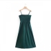 3Summer Ruched Solid Backless Sleeveless Maxi Dress