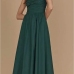 1Summer Ruched Solid Backless Sleeveless Maxi Dress