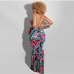 5Tie-Wrap Printed Backless Sleeveless Maxi Dresses