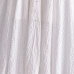 6V Neck Pleated Short Sleeve White Maxi Dresses